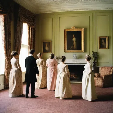 In Jane Austen's novel, the wealthy characters often gather in the withdrawing room to entertain their visitors.
