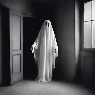 Why did the ghost refuse to enter the withdrawing room? It was afraid of encountering too many 'spirits'!