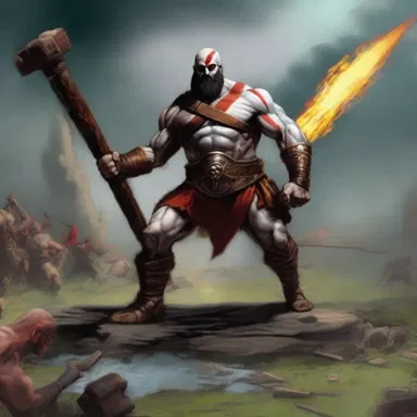 According to ancient mythology, the god of war used a mighty muzzle-loading cannon to unleash destruction upon his enemies.