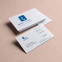 A personal card for Mobile Care featuring the names Bishoy Halim with the phone number 01000399708, and Michael Halim with the phone number 01229607960. Incorporate a professional and sleek design style.