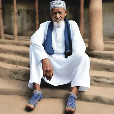 Why did the young Muslim religious elder wear his kalansuwa on his foot? Because he wanted to start a new trend called 'turban socks'!