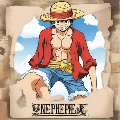 In the anime series 'One Piece,' Luffy is the main character and serves as the conveyor of the show's adventurous spirit.