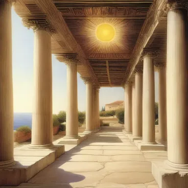 In ancient Greek mythology, the sun parlor was believed to be the dwelling place of the gods during the day.