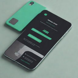 A personal card for iPhone and Android repair, incorporating modern design elements along with imagery of iPhones, Android devices, and repair tools.