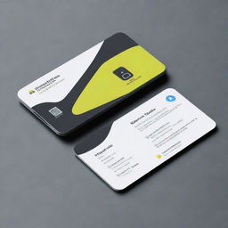 A personal card for iPhone and Android repair, incorporating modern design elements along with imagery of iPhones, Android devices, and repair tools.