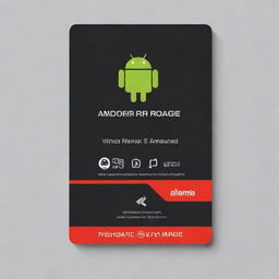 A personally branded card designed for Apple and Android device repair services. Include sleek modern designs with the Apple and Android logos, as well as images of repair tools.