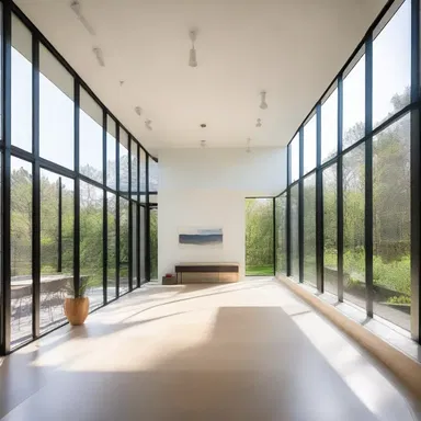 The architect used the principles of optics to design a building that maximizes natural light and creates an open and airy feel.