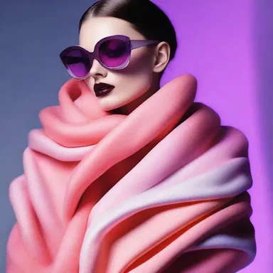 The fashion industry often uses optics to create visually stunning designs with the manipulation of light and colors.