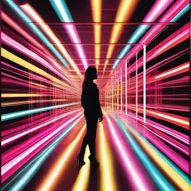 The fashion industry often uses optics to create visually stunning designs with the manipulation of light and colors.