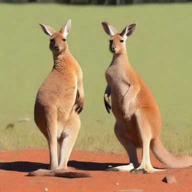 The comedian made a funny joke about a kangaroo's rump.