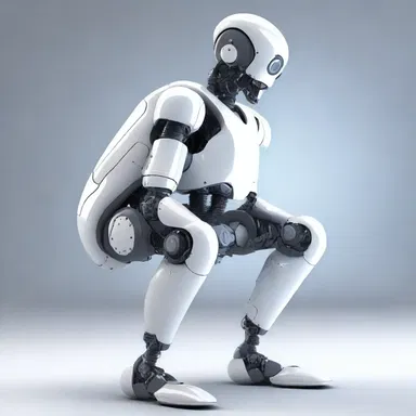 In the distant future, humans have evolved to have robotic rumps, enhancing their abilities to sit comfortably for extended periods of time.