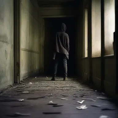 As the protagonist entered the haunted house, the floor creaked raggedly beneath his feet, increasing his sense of unease.