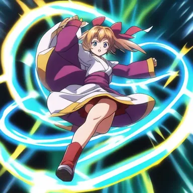 The main character in the anime series had a special ability to summon a magical high stepper that helped them in battles against their enemies.