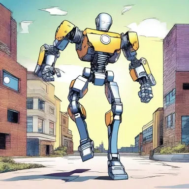In the comic book series, the superhero's robotic sidekick is equipped with a powerful stepper motor that allows it to jump and move quickly.