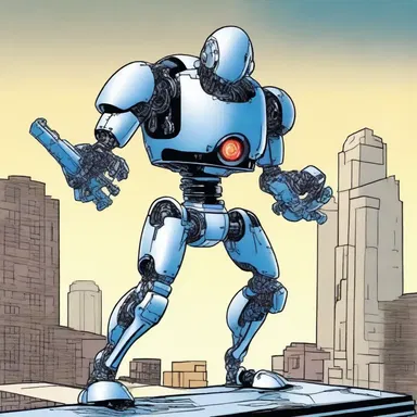 In the comic book series, the superhero's robotic sidekick is equipped with a powerful stepper motor that allows it to jump and move quickly.