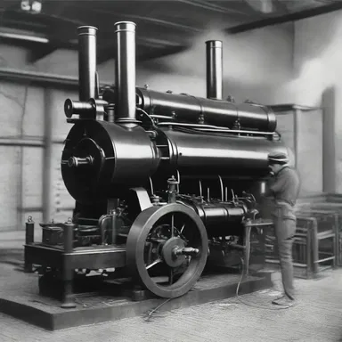 During the industrial revolution, steam engines revolutionized factories by replacing manual labor with steppers that powered various machines.