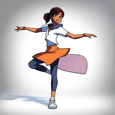 In the animated series, the protagonist is a talented stepper who brings life to the dance sequences.