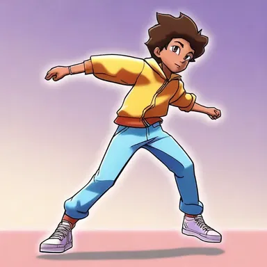In the animated series, the protagonist is a talented stepper who brings life to the dance sequences.