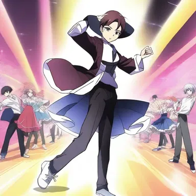 In the popular anime show, the main character is determined to become a professional stepper and compete in prestigious dance competitions.