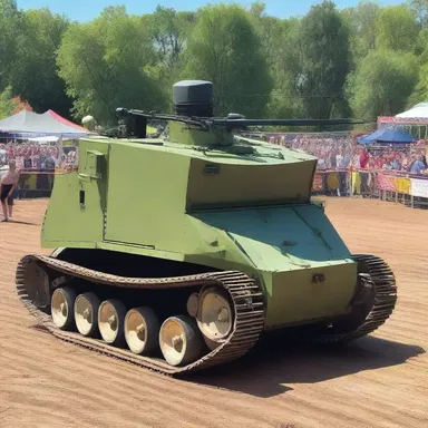 Why did the tracked vehicle join the circus? Because it wanted to show off its impressive moves!