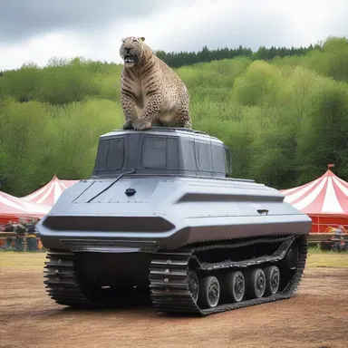 Why did the tracked vehicle join the circus? Because it wanted to show off its impressive moves!