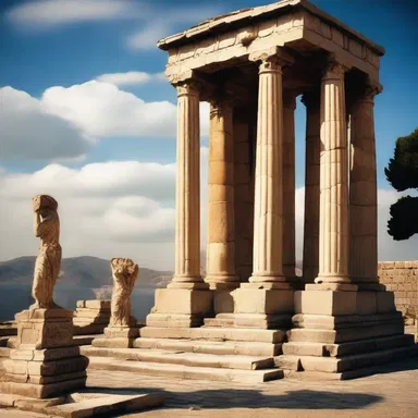 According to Greek mythology, mortals could sometimes get in touch with the gods by offering sacrifices and prayers at sacred temples.