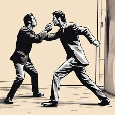In the final act of the play, the protagonist is forced to yield up his freedom to the oppressive regime.