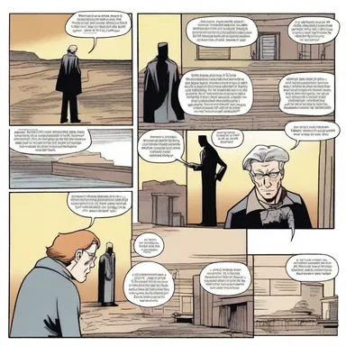 The comic strip shows the protagonist reluctantly yielding up his secret identity to save his loved ones.