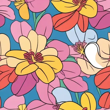 The polypetalous flower in the cartoon had vibrant petals that animatedly danced in the wind.