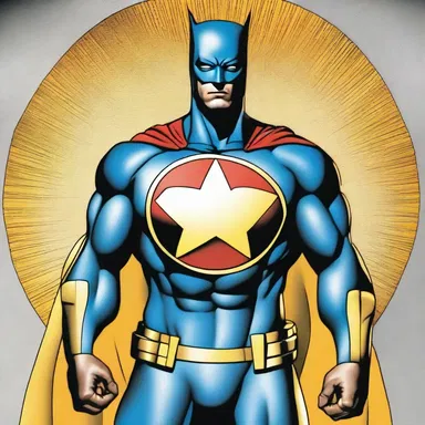 The superhero's costume was adorned with a polypetalous symbol representing strength and unity.