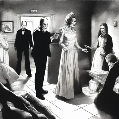 The horror story depicts a party liner who becomes increasingly fanatical, eventually resorting to extreme measures to enforce the party line.