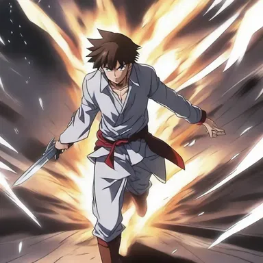 The protagonist was left breathless after witnessing the intense battle scene in the anime.
