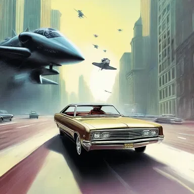 The breathless chase scene in the science fiction novel left the readers on the edge of their seats.