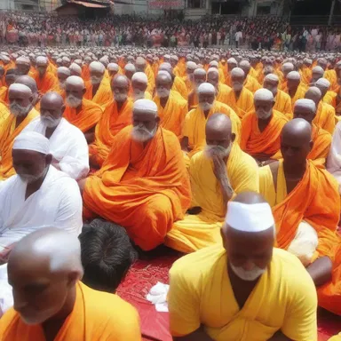 During the religious ceremony, the devotees were in a state of breathless anticipation for the spiritual experience.