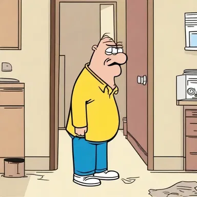 The cartoon character would oftentimes find himself in hilarious predicaments.
