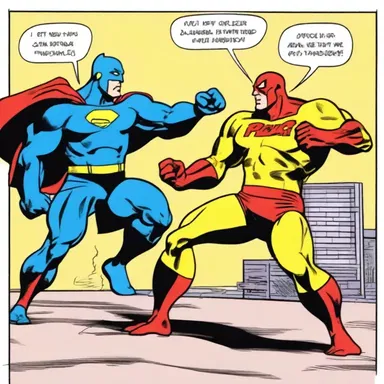 In the comic book, the superhero let out a mighty holla as he punched his opponent.