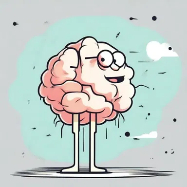 In the cartoon, the character's brain was illustrated with a highlighted claustrum.