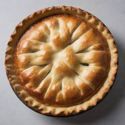 A priceless pie, exquisitely crafted with the finest ingredients. Its golden, flaky crust is a work of culinary art, filled with the most heavenly filling that reveals its untold value.