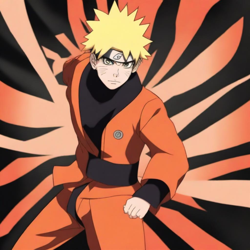 A digital art depiction of the character Uzumaki Naruto from the anime series Naruto