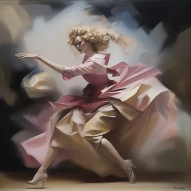 The artist skillfully depicted the action of a drag, capturing the dynamic movement and force in their painting.