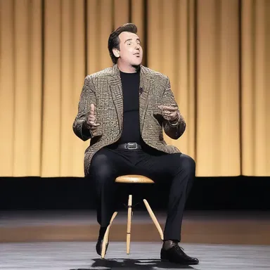 The comedian told a funny joke that had the audience laughing.