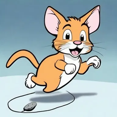 The cat chasing the mouse is a classic drag in many animated cartoons.