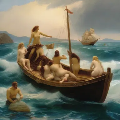 According to Greek mythology, the Sirens would lure sailors to their deaths by creating a strong drag in the water, causing their ships to crash into rocks.