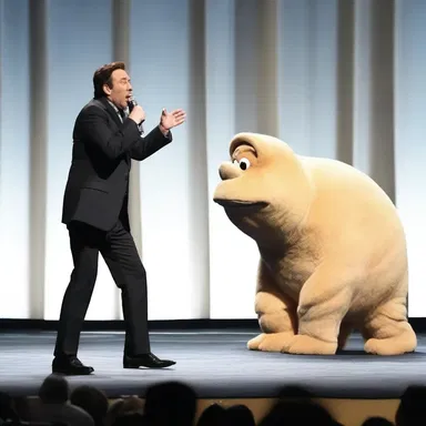 The comedian dragged on with a never-ending story, making the audience laugh.