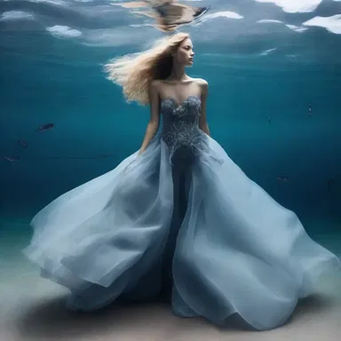 The fashion designer decided to drag the bottom of the ocean to search for inspiration for their latest collection.