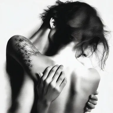 She dragged her fingers slowly along his back, sending shivers down his spine.