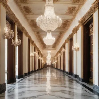 The long hallway with its elegant chandeliers and exquisite marble floors seemed to drag on endlessly.