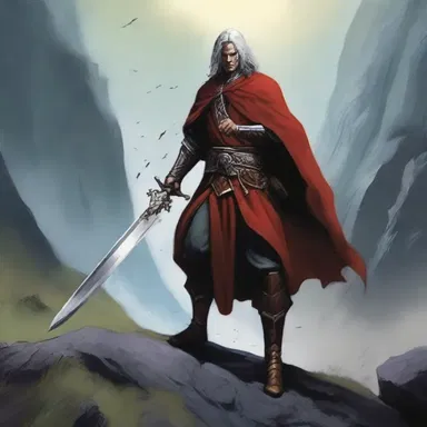 In the fantasy novel, the hero had to drag the heavy magic sword across the treacherous terrain.