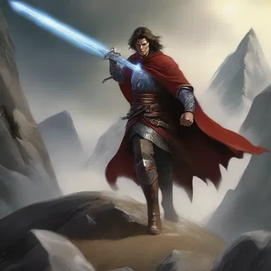 In the fantasy novel, the hero had to drag the heavy magic sword across the treacherous terrain.