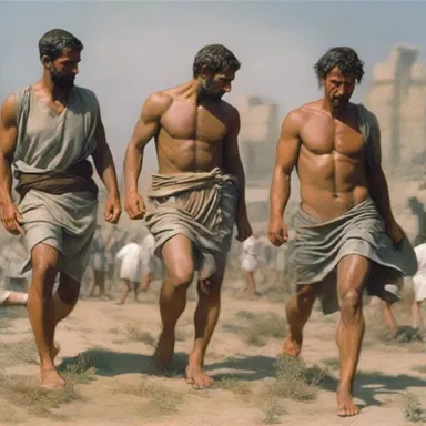 During the ancient Roman empire, prisoners of war were often forced to drag their feet as a sign of submission.